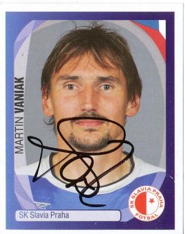 Martin Vaniak  SK Slavia Prag   2007/2008  Panini  CL  Sticker original signiert 