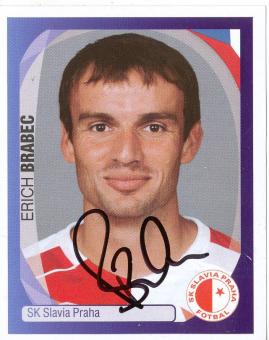 Erich Brabec  SK Slavia Prag   2007/2008  Panini  CL  Sticker original signiert 