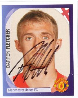 Darren Fletcher  Manchester United   2007/2008  Panini  CL  Sticker original signiert 