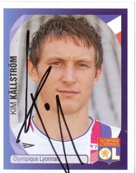 Kim Källström   Olympique Lyon   2007/2008  Panini  CL  Sticker original signiert 