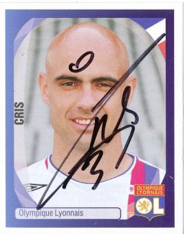 Cris   Olympique Lyon   2007/2008  Panini  CL  Sticker original signiert 
