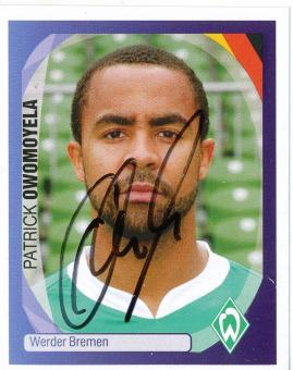 Patrick Owomoyela   SV Werder Bremen   2007/2008  Panini  CL  Sticker original signiert 