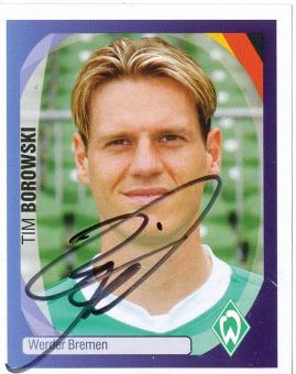 Tim Borowski   SV Werder Bremen   2007/2008  Panini  CL  Sticker original signiert 