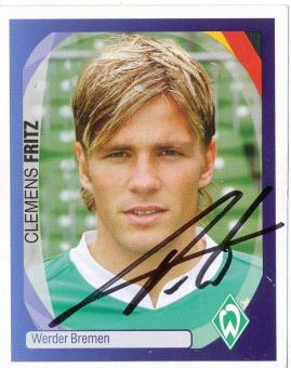 Clemens Fritz  SV Werder Bremen   2007/2008  Panini  CL  Sticker original signiert 