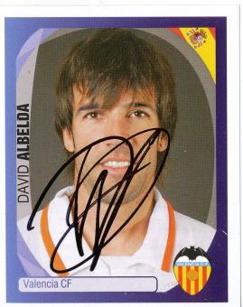 David Albelda  FC Valencia   2007/2008  Panini  CL  Sticker original signiert 