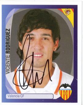 Vicente Rodriguez  FC Valencia   2007/2008  Panini  CL  Sticker original signiert 