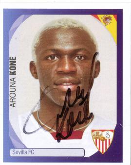 Arouna Kone   FC Sevilla   2007/2008  Panini  CL  Sticker original signiert 