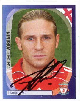 Andriy Voronin  FC Liverpool   2007/2008  Panini  CL  Sticker original signiert 