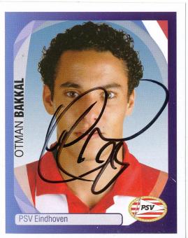 Otman Bakkal  PSV Eindhoven   2007/2008  Panini  CL  Sticker original signiert 