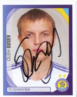 Oleh Gusev  Dynamo Kiew   2007/2008  Panini  CL  Sticker original signiert 