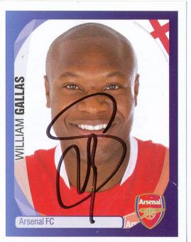 William Gallas  FC Arsenal London   2007/2008  Panini  CL  Sticker original signiert 