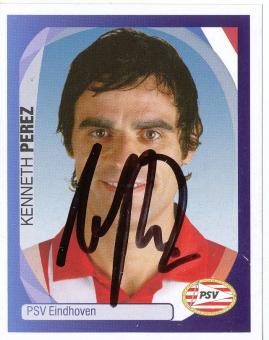 Kenneth Perez  PSV Eindhoven   2007/2008  Panini  CL  Sticker original signiert 