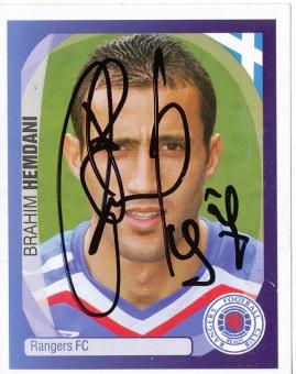 Brahim Hemdano  Glasgow Rangers  2007/2008  Panini  CL  Sticker original signiert 