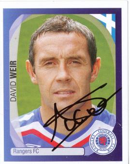 David Weir  Glasgow Rangers  2007/2008  Panini  CL  Sticker original signiert 