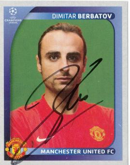 Dimitar Berbatov  Manchester United  2008/2009  Panini  CL  Sticker original signiert 