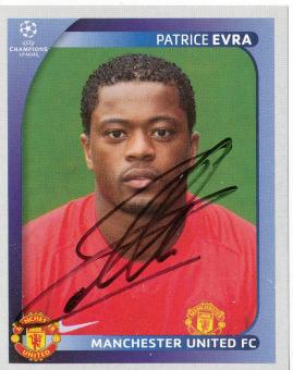 Patrick Evra  Manchester United  2008/2009  Panini  CL  Sticker original signiert 