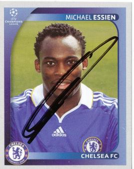 Michael Essien  FC Chelsea London  2008/2009  Panini  CL  Sticker original signiert 