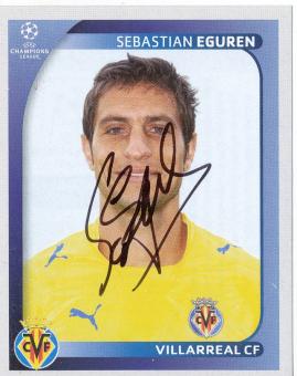 Sebastian Eguren  FC Villarreal  2008/2009  Panini  CL  Sticker original signiert 
