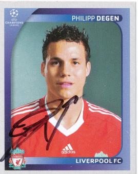 Philipp Degen  FC Liverpool  2008/2009  Panini  CL  Sticker original signiert 