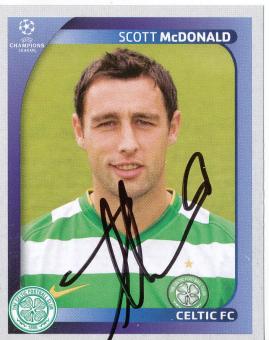 Scott McDonald  Celtic Glasgow  2008/2009  Panini  CL  Sticker original signiert 