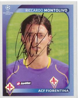 Riccardo Montolivo  AC Florenz  2008/2009  Panini  CL  Sticker original signiert 
