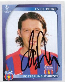Ovidiu Petre  Steaua Bukarest  2008/2009  Panini  CL  Sticker original signiert 