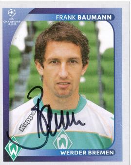 Frank Baumann  SV Werder Bremen  2008/2009  Panini  CL  Sticker original signiert 