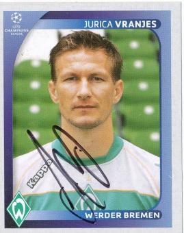 Jurica Vranjes  SV Werder Bremen  2008/2009  Panini  CL  Sticker original signiert 