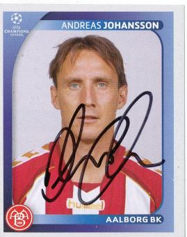 Andreas Johansson  Aalborg BK  2008/2009  Panini  CL  Sticker original signiert 
