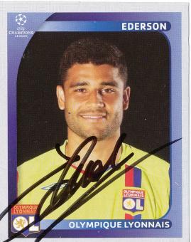 Ederson  Olympique Lyon  2008/2009  Panini  CL  Sticker original signiert 