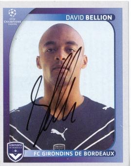 David Bellion  Girondins Bordeaux  2008/2009  Panini  CL  Sticker original signiert 