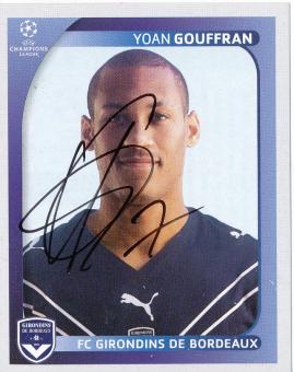 Yoan Gouffran  Girondins Bordeaux  2008/2009  Panini  CL  Sticker original signiert 
