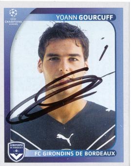 Yoann Gourcuff  Girondins Bordeaux  2008/2009  Panini  CL  Sticker original signiert 