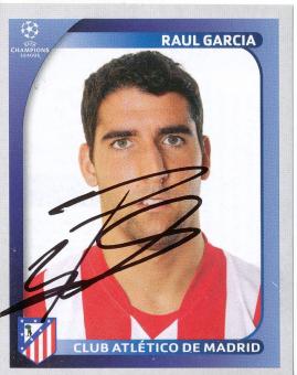Raul Garcia  Atletico Madrid  2008/2009  Panini  CL  Sticker original signiert 