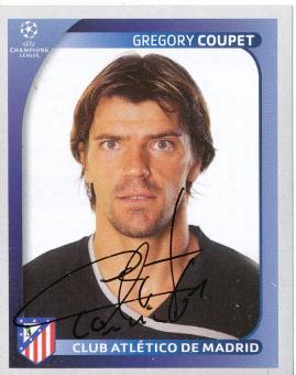 Gregory Coupet  Atletico Madrid  2008/2009  Panini  CL  Sticker original signiert 