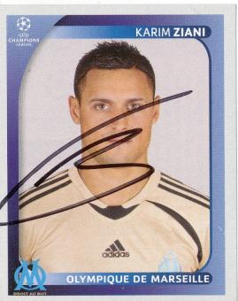 Karim Ziani  Olympique Lyon  2008/2009  Panini  CL  Sticker original signiert 
