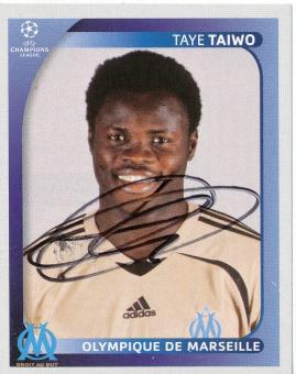 Taye Taiwo  Olympique Lyon  2008/2009  Panini  CL  Sticker original signiert 