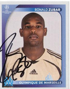 Ronald Zubar  Olympique Lyon  2008/2009  Panini  CL  Sticker original signiert 