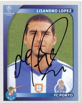 Lisandro Lopez  FC Porto  2008/2009  Panini  CL  Sticker original signiert 