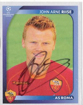 John Arne Riise  AS Rom  2008/2009  Panini  CL  Sticker original signiert 