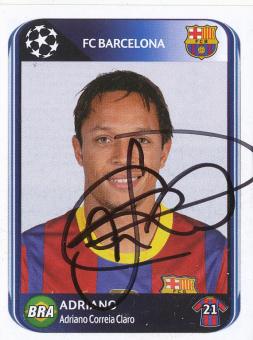 Adriano  FC Barcelona  2010/2011  Panini  CL  Sticker original signiert 