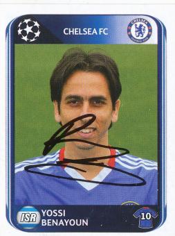 Yossi Benayoun  FC Chelsea London  2010/2011  Panini  CL  Sticker original signiert 