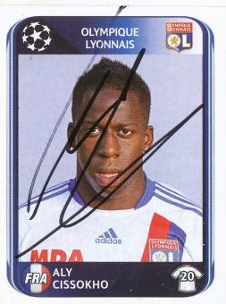 Aly Cissokho  Olympique Lyon  2010/2011  Panini  CL  Sticker original signiert 