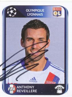 Anthony Reveillere  Olympique Lyon  2010/2011  Panini  CL  Sticker original signiert 