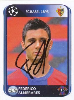 Federico Almerares  FC Basel  2010/2011  Panini  CL  Sticker original signiert 
