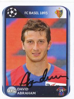 David Abraham  FC Basel  2010/2011  Panini  CL  Sticker original signiert 