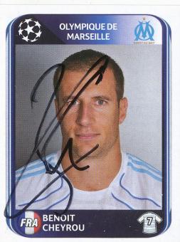 Benoit Cheyrou  Olympique Marseille  2010/2011  Panini  CL  Sticker original signiert 