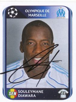Souleymane Diawara  Olympique Marseille  2010/2011  Panini  CL  Sticker original signiert 
