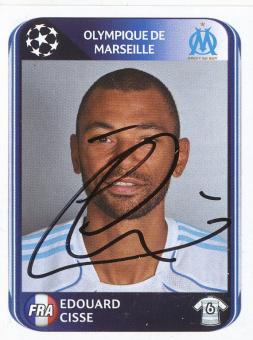 Edouard Cisse  Olympique Marseille  2010/2011  Panini  CL  Sticker original signiert 