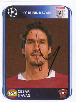 Cesar Navas  FC Rubin Kazan  2010/2011  Panini  CL  Sticker original signiert 